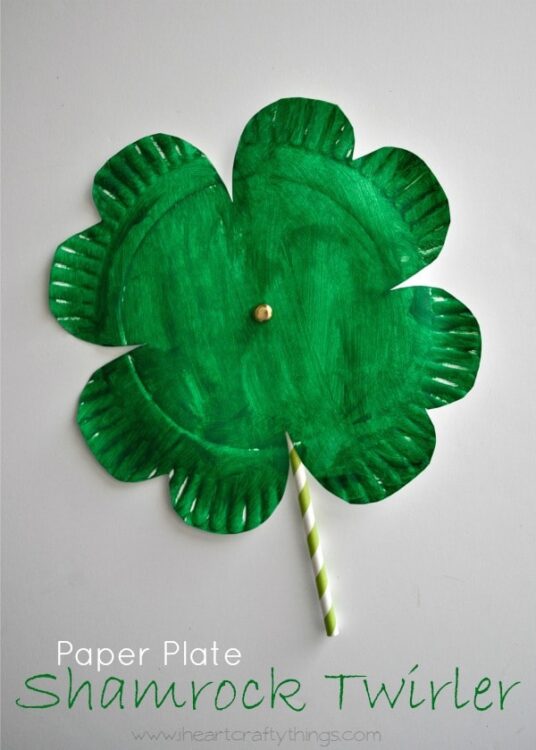 PaperPlateShamrockTwirler 1